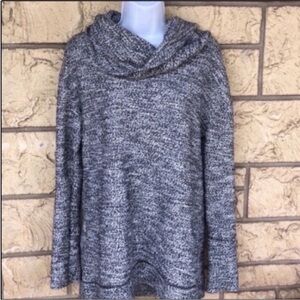 Cowneck sweater black & white turtleneck soft Oversized Large Comfy